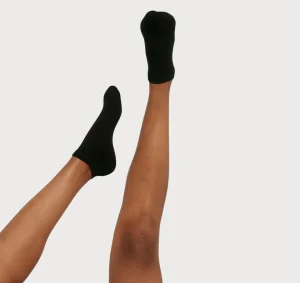 Fashion Organic Basics Core Ankle Socks 2-Pack Black