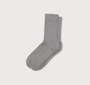 Cheap Organic Basics Core Crew Rib Socks 3-Pack Grey