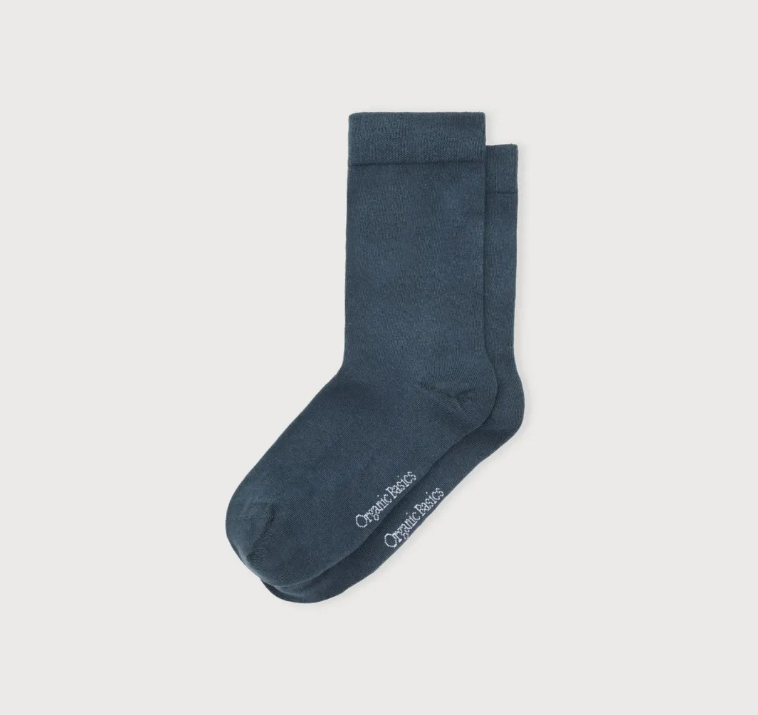 Online Organic Basics Core Crew Socks 3-pack MidnightBlue