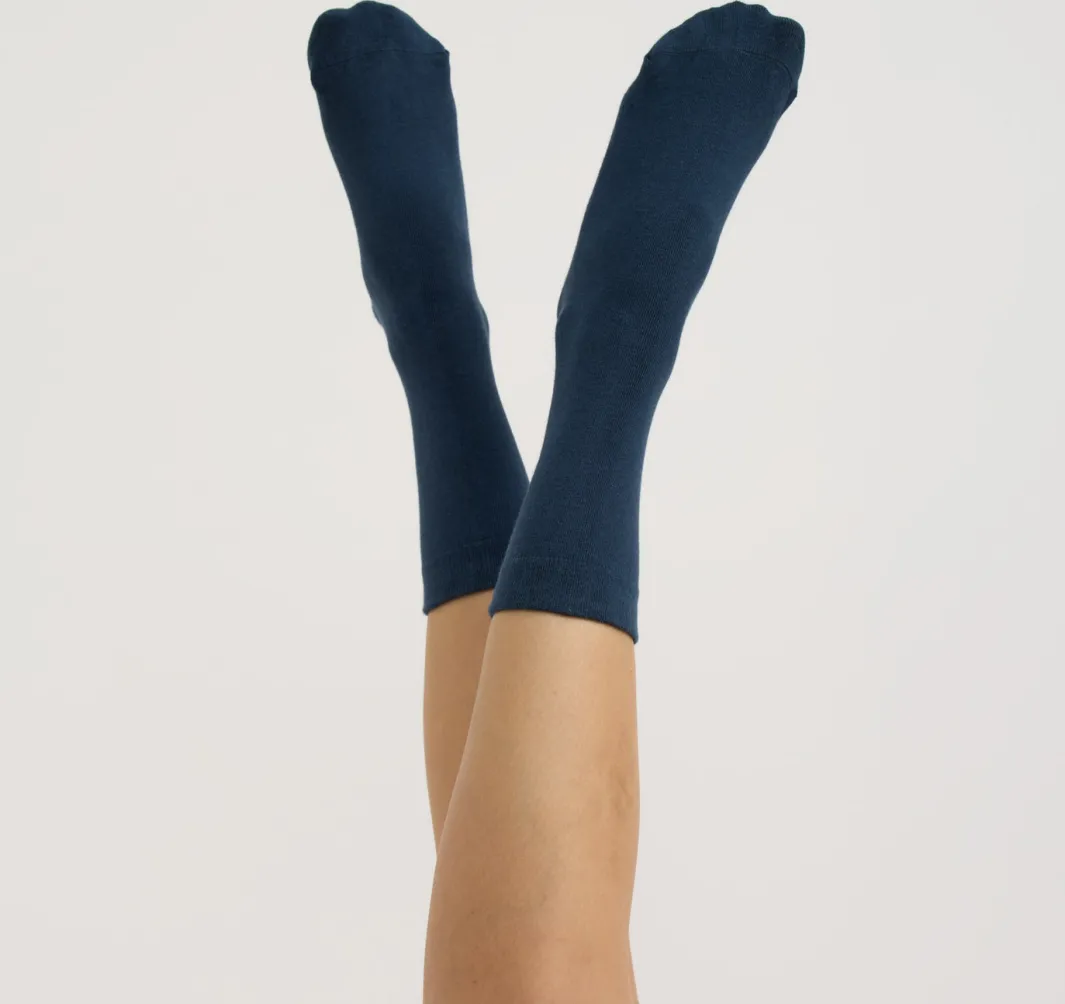 Online Organic Basics Core Crew Socks 3-pack MidnightBlue
