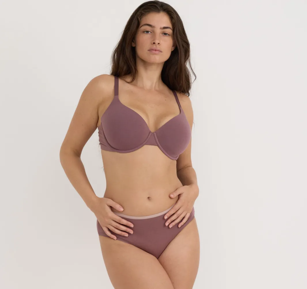 Cheap Organic Basics Core Full Coverage Bra RoseWood