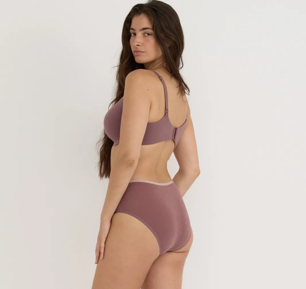 Cheap Organic Basics Core Full Coverage Bra RoseWood