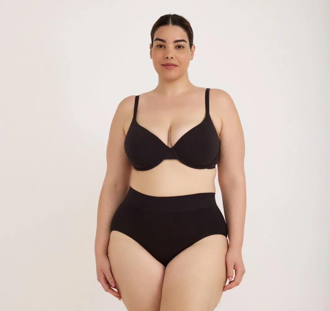 Hot Organic Basics Core Full Coverage Bra Black