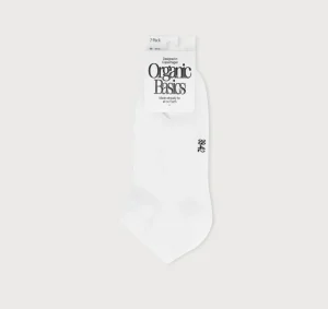 Sale Organic Basics Core No Show Socks 2-pack White