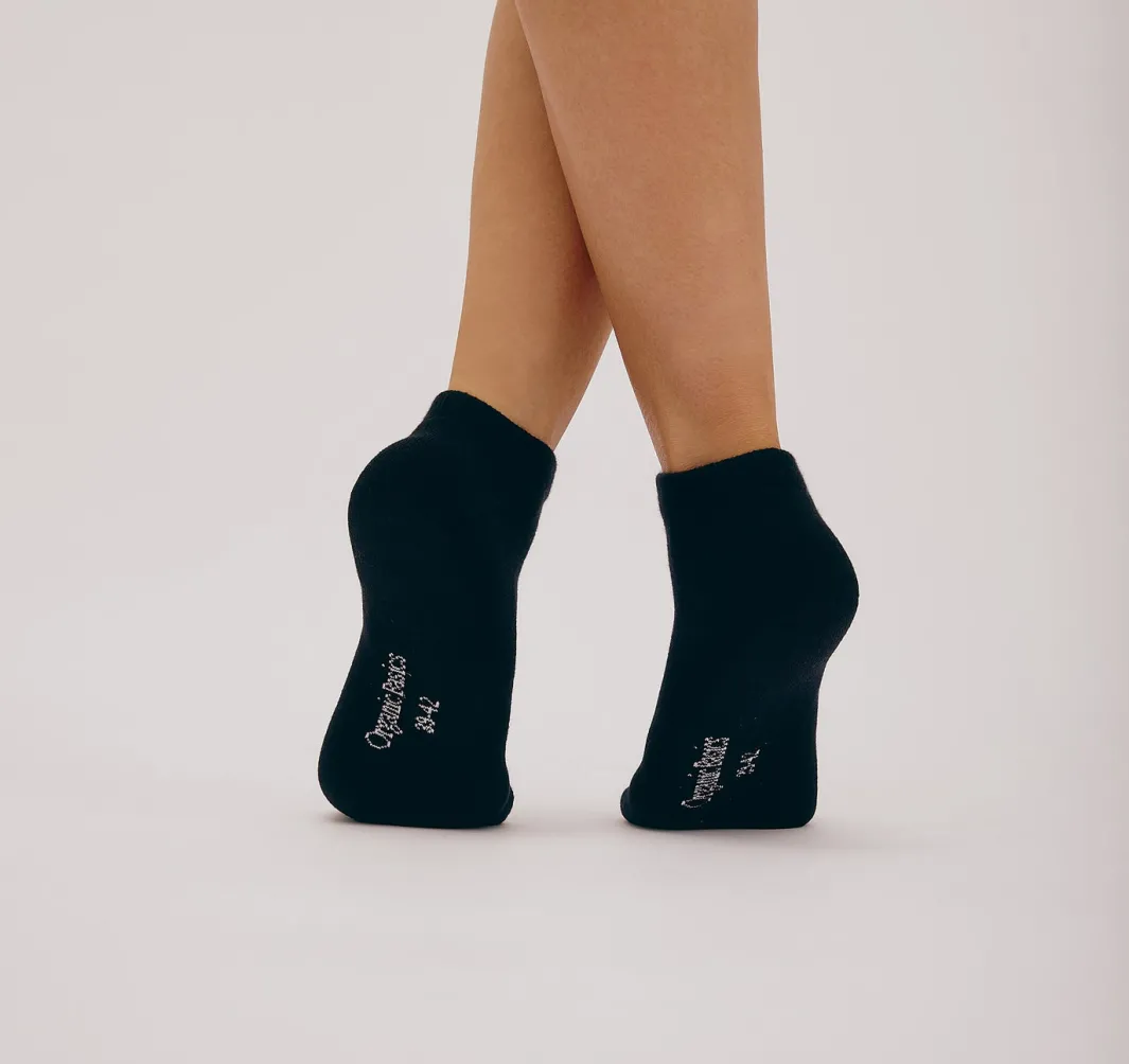 Cheap Organic Basics Core No Show Socks 2-pack Black