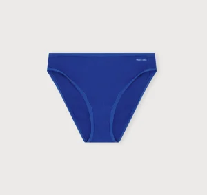 Shop Organic Basics Core Rib High-Leg Briefs VibrantBlue