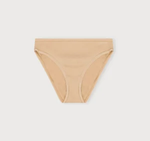 Shop Organic Basics Core Rib High-Leg Briefs Hazelnut