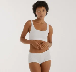 Discount Organic Basics Core Rib Shorty White