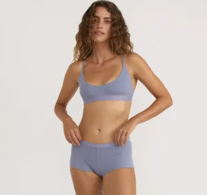 Best Sale Organic Basics Core Rib Shorty SilverMist