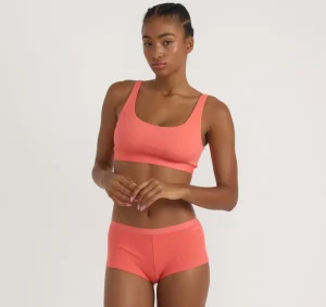 Cheap Organic Basics Core Rib Tank Bralette Sunset