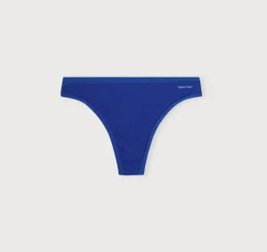 Clearance Organic Basics Core Rib Thong VibrantBlue
