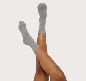 Shop Organic Basics Core Socks 2-pack GreyMelange