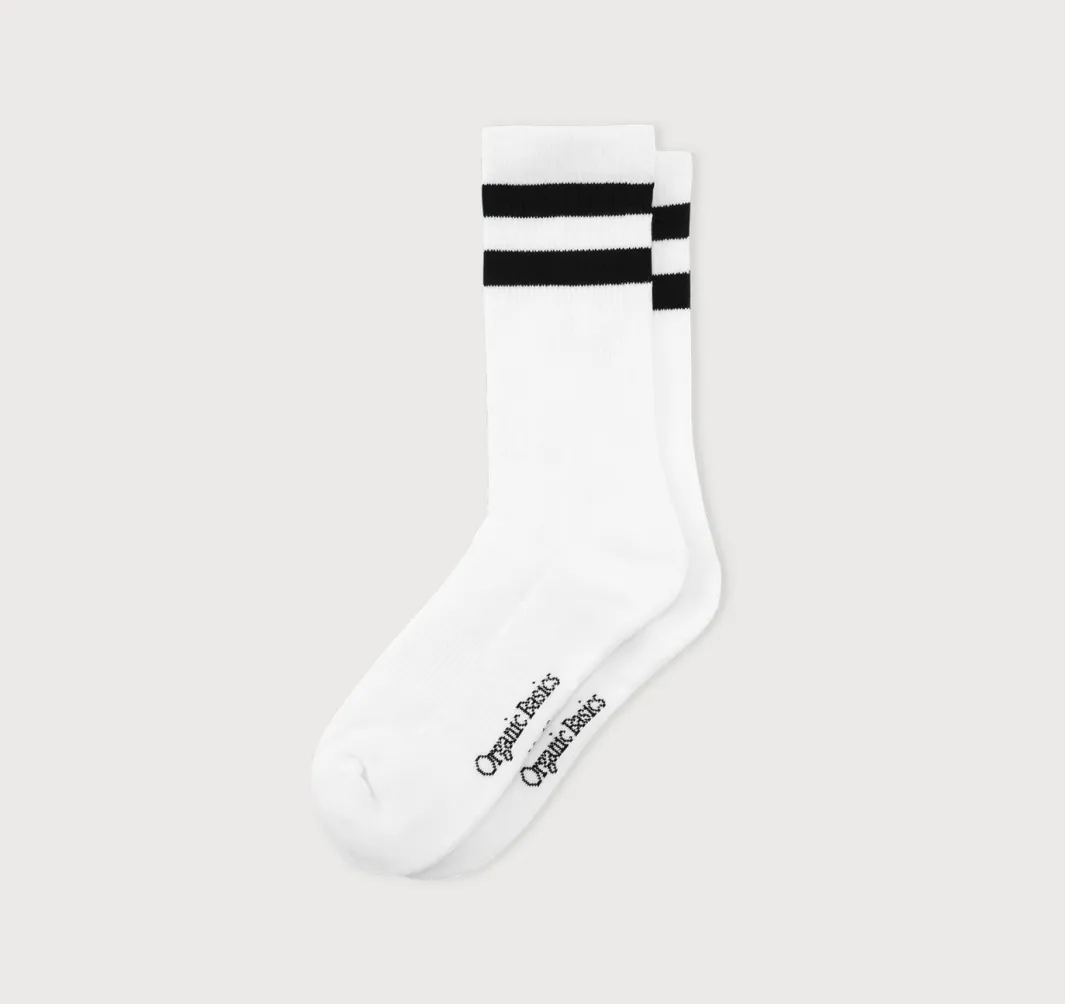 Discount Organic Basics Core Stripe Crew Socks 3-pack
