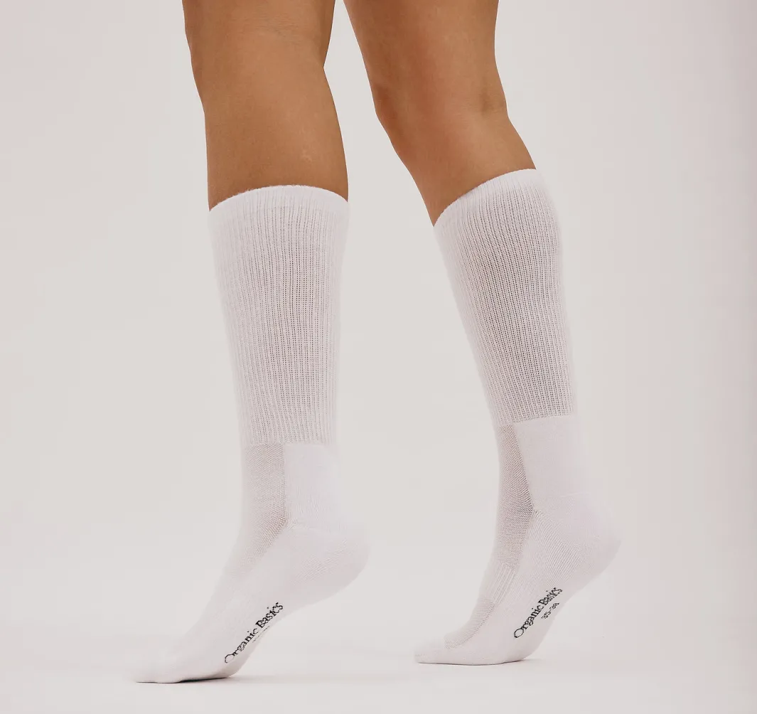 Clearance Organic Basics Core Tennis Crew Socks 6-pack