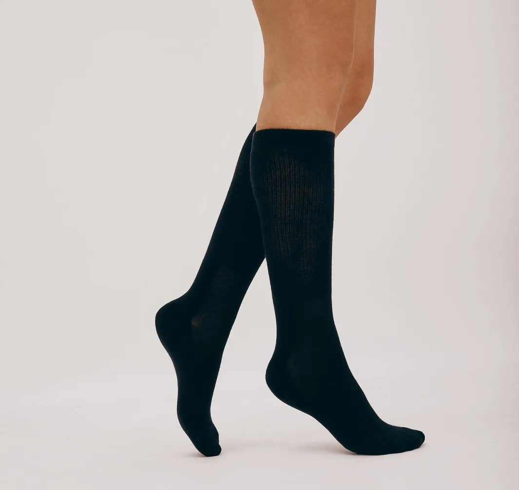 Online Organic Basics Core Tennis Crew Socks 3-pack Black