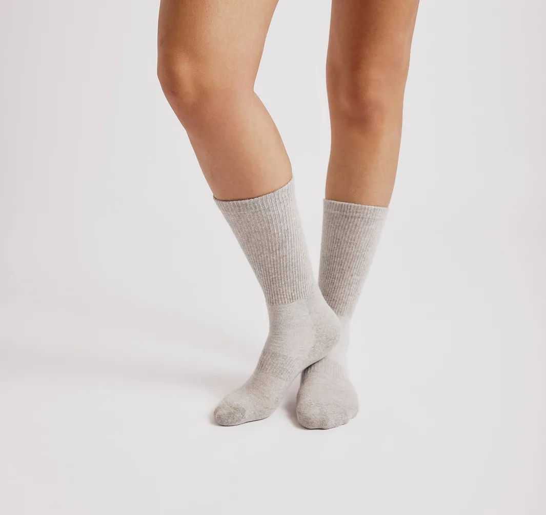 Discount Organic Basics Core Tennis Crew Socks 3-pack Grey