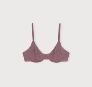 Hot Organic Basics Core Unlined Demi Bra RoseWood