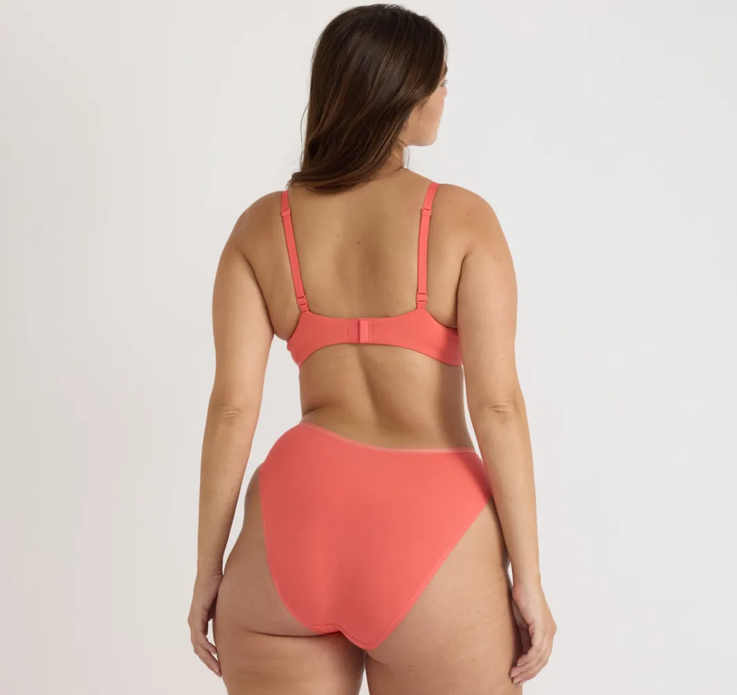 Online Organic Basics Core Unlined Demi Bra Sunset