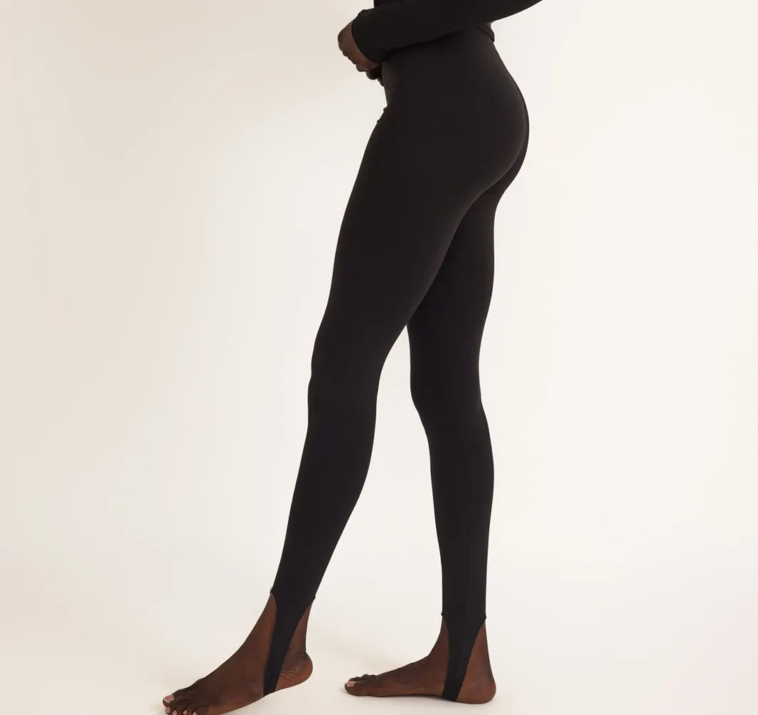 Cheap Organic Basics Everyday Stirrup Leggings Black