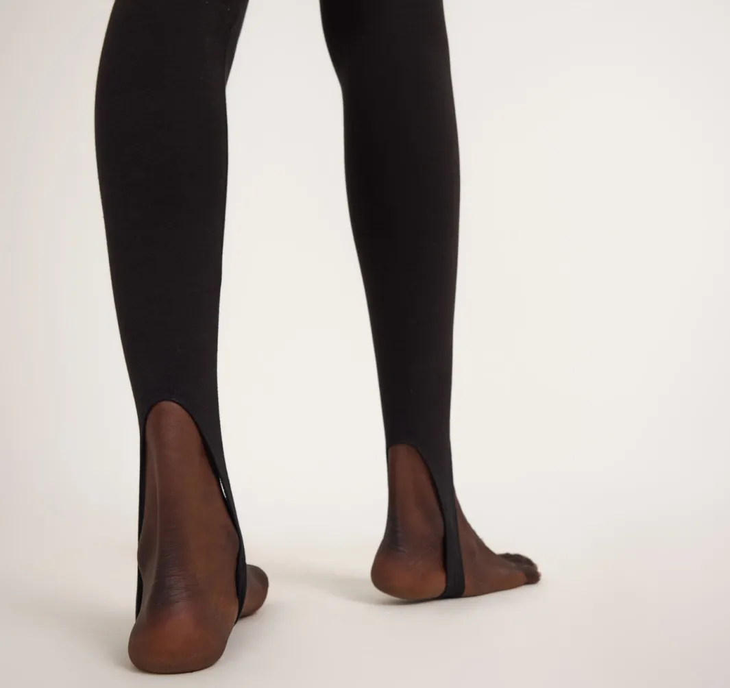Cheap Organic Basics Everyday Stirrup Leggings Black