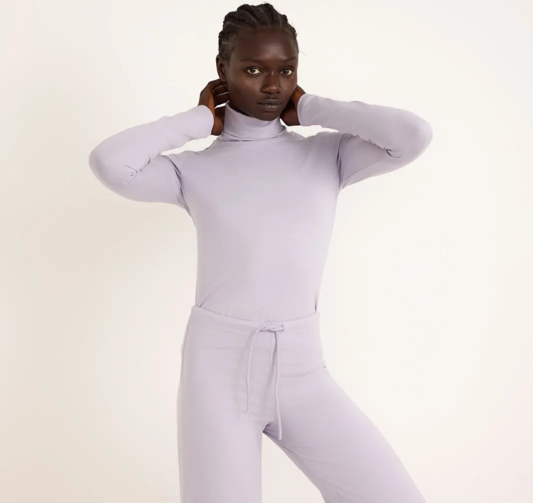 New Organic Basics Everyday Turtleneck SoftLilac