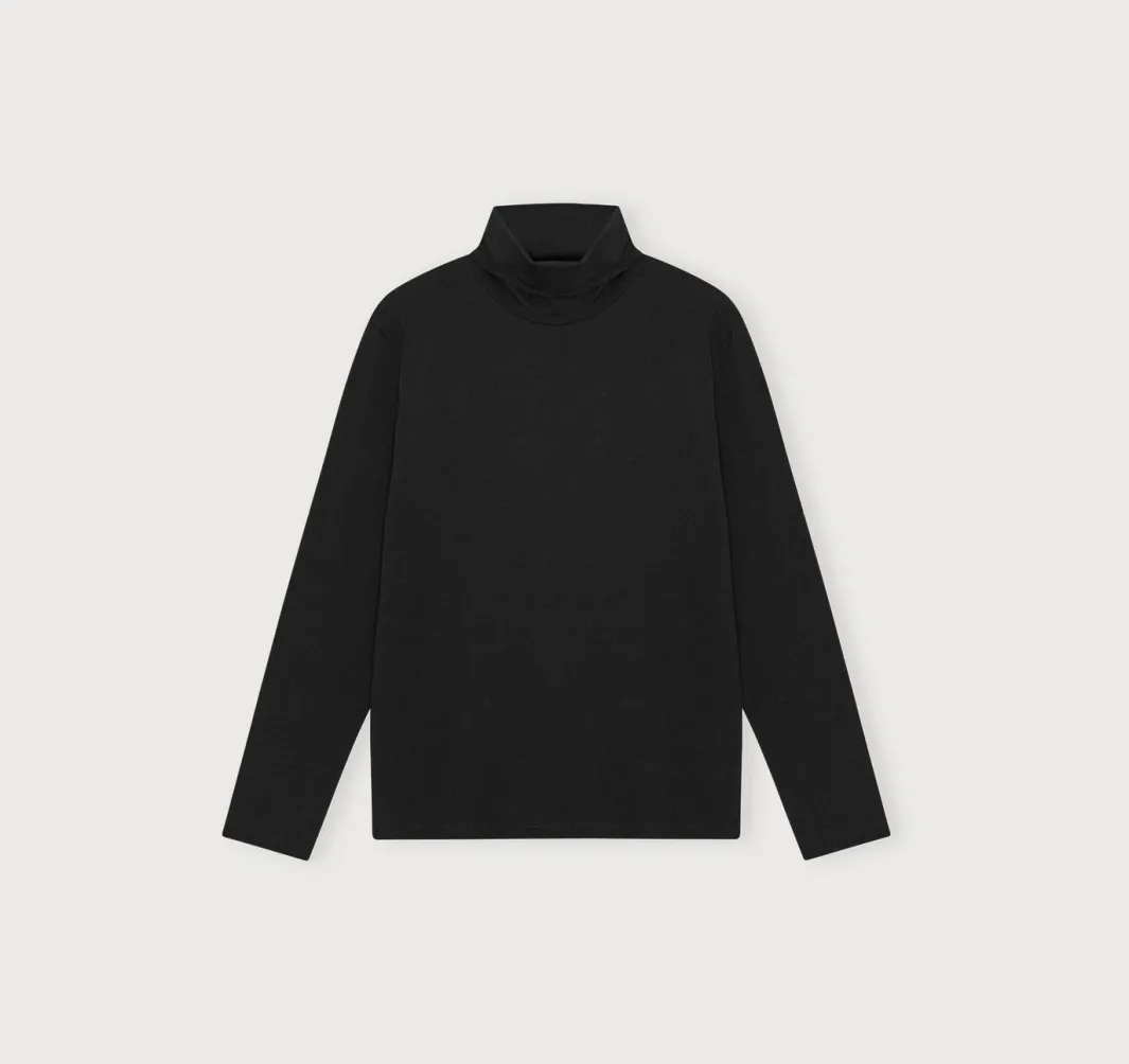 Cheap Organic Basics Everyday Turtleneck Black