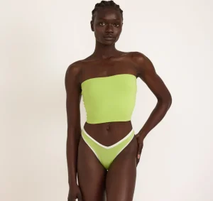 Online Organic Basics Flex Cheeky Briefs Lime