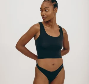 Outlet Organic Basics Flex Tank Top Black