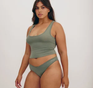 Sale Organic Basics Flex Tank Top Seaweed