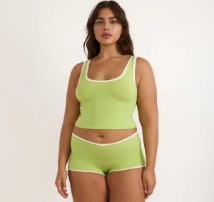 Best Sale Organic Basics Flex Tank Top Lime