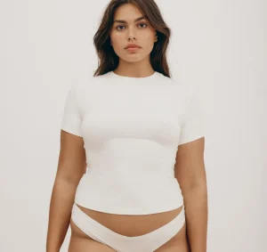 Cheap Organic Basics Flex Tee OffWhite