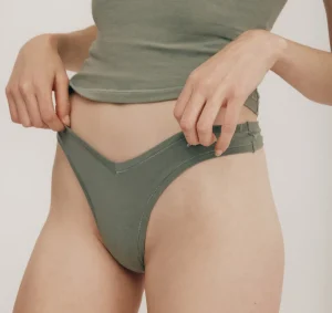 Clearance Organic Basics Flex Thong Seaweed