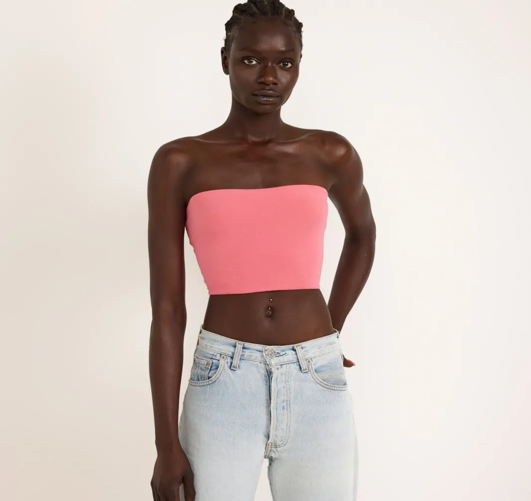 Cheap Organic Basics Flex Tube Top MelonPink