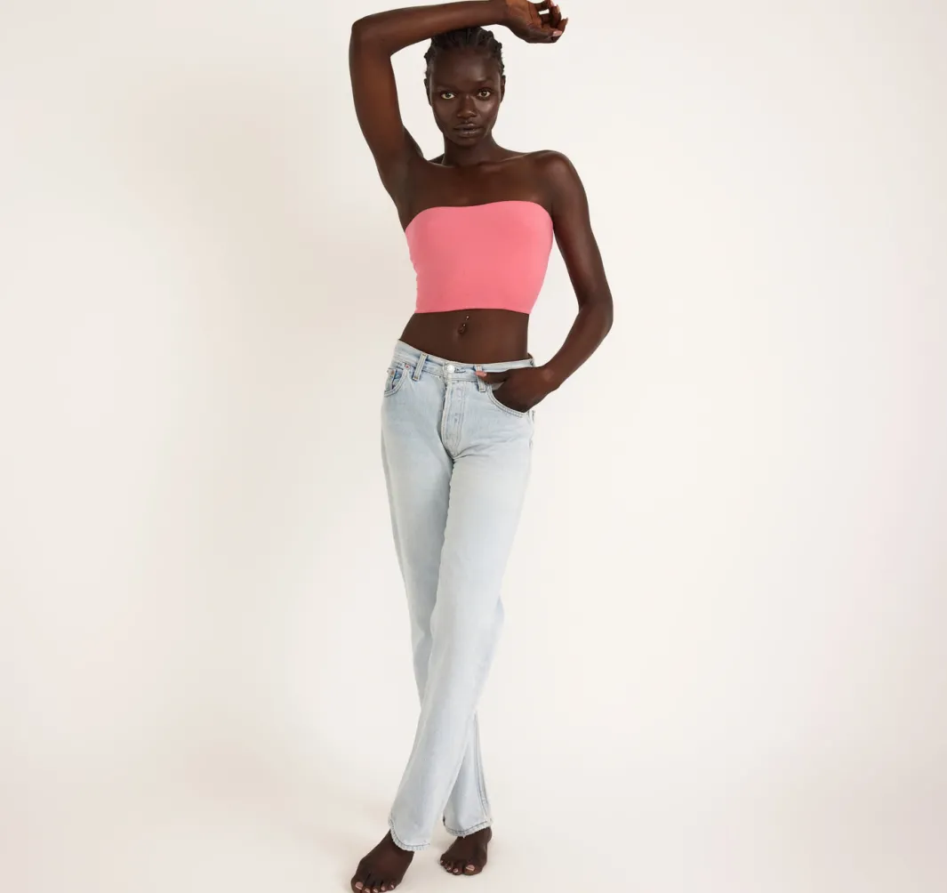 Cheap Organic Basics Flex Tube Top MelonPink