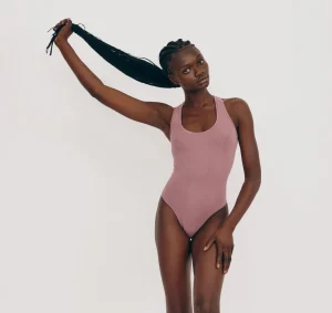 Best Organic Basics Luxe Touch Bodysuit RoseWood