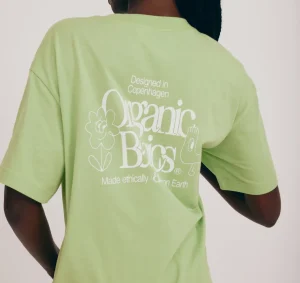 New Organic Basics Merch Boxy Tee SpringGreen