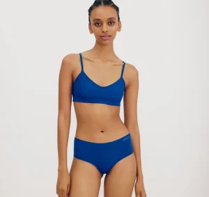 Online Organic Basics Naked Rib Bralette VibrantBlue
