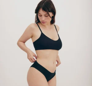 Outlet Organic Basics Naked Rib Briefs Black