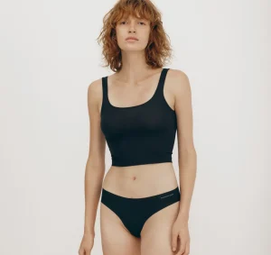 Hot Organic Basics Naked Rib Tank Top Black