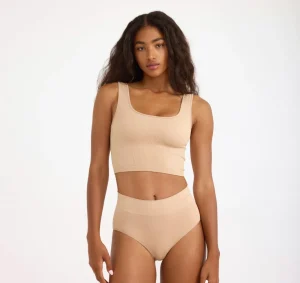 Cheap Organic Basics Smooth Corset Top Hazelnut