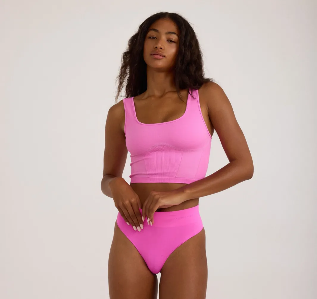 Cheap Organic Basics Smooth Corset Top Pink