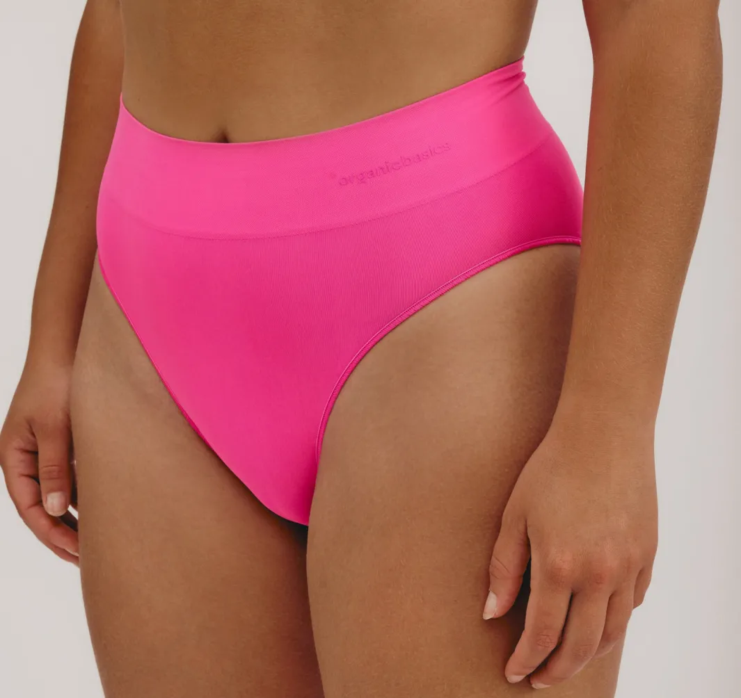 Store Organic Basics Smooth High-Leg Briefs Pink