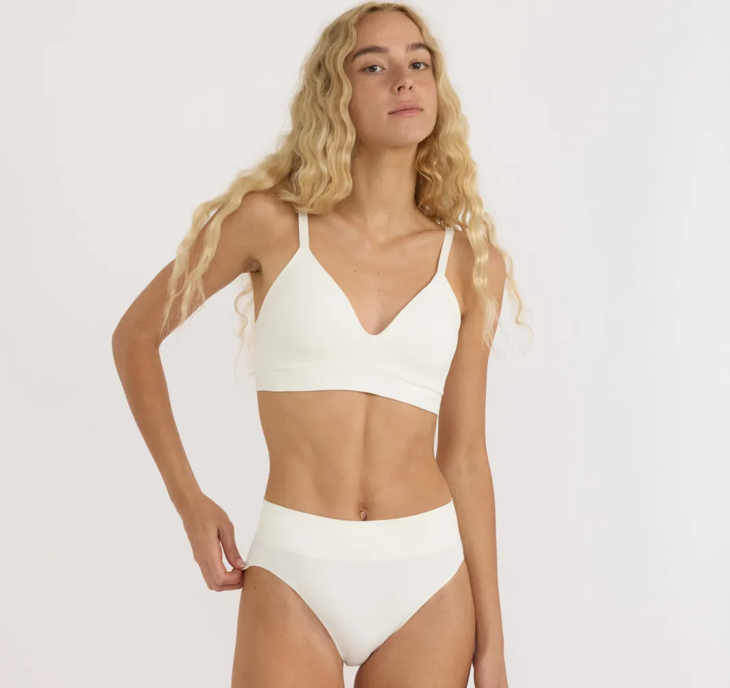 Cheap Organic Basics Smooth Padded Bra OffWhite