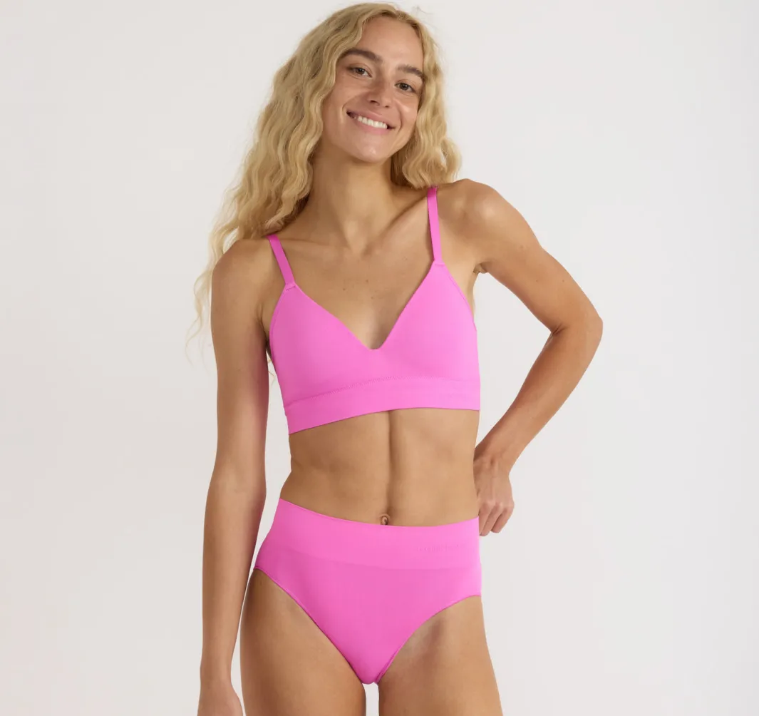 Cheap Organic Basics Smooth Padded Bra Pink