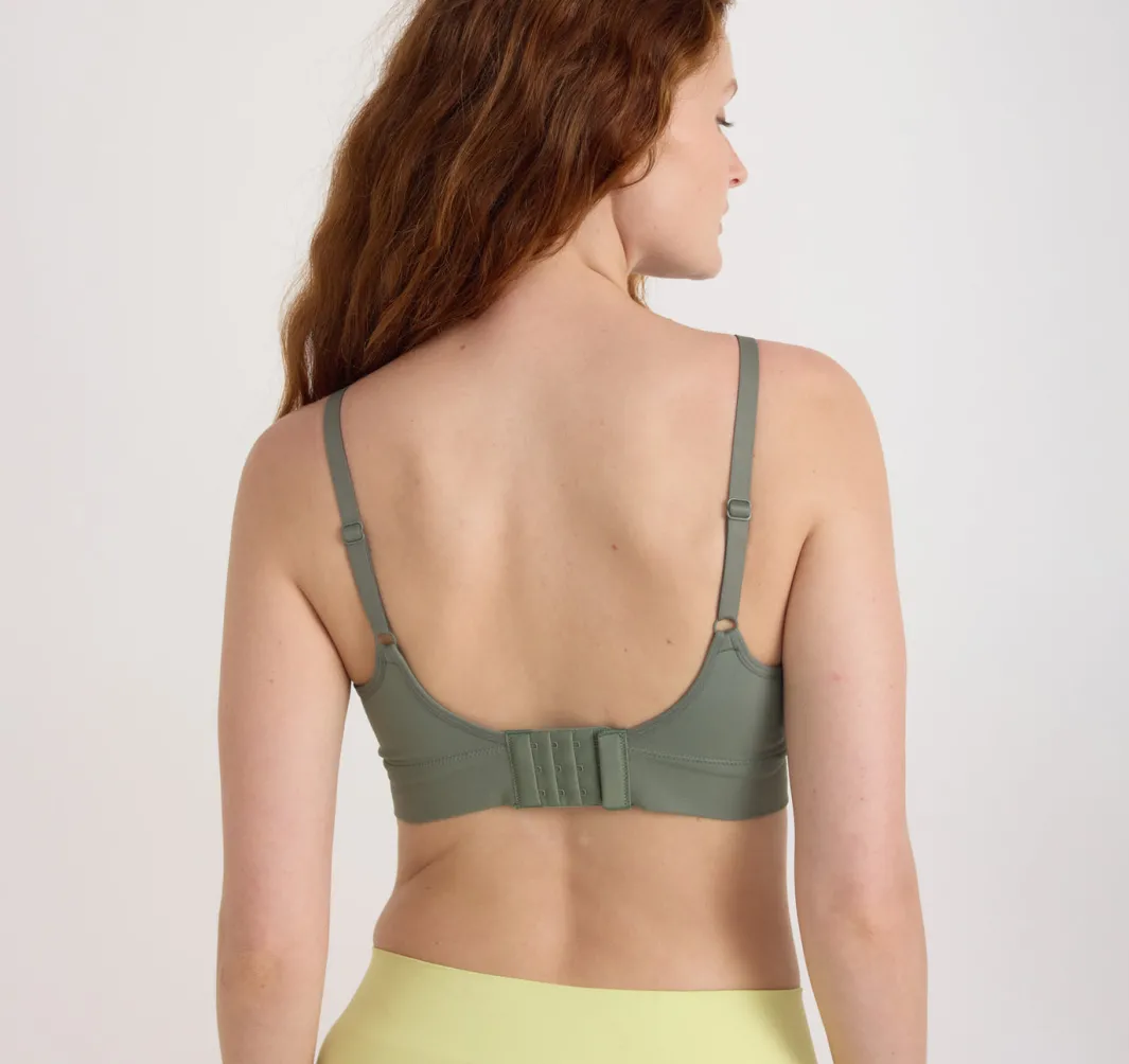 Cheap Organic Basics Smooth Padded Bra Seaweed