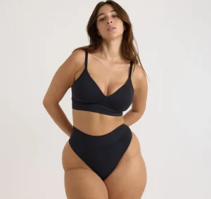 Sale Organic Basics Smooth Thong Black