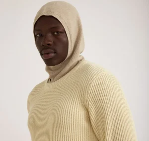 Best Sale Organic Basics Soft Knit Balaclava Nutmeg