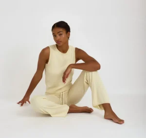 Sale Organic Basics Soft Knit Sweater Vest DoubleCream