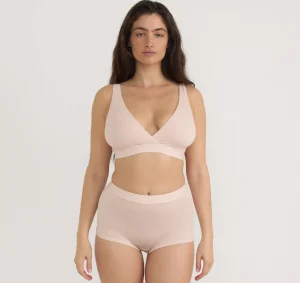 Best Sale Organic Basics Soft Touch Basic Bralette SoftApricot