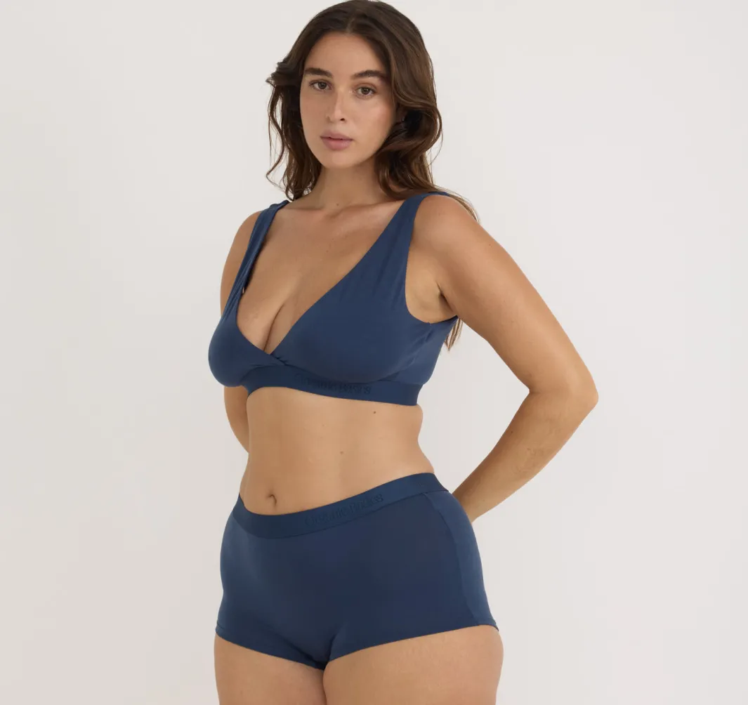 Store Organic Basics Soft Touch Basic Bralette MidnightBlue